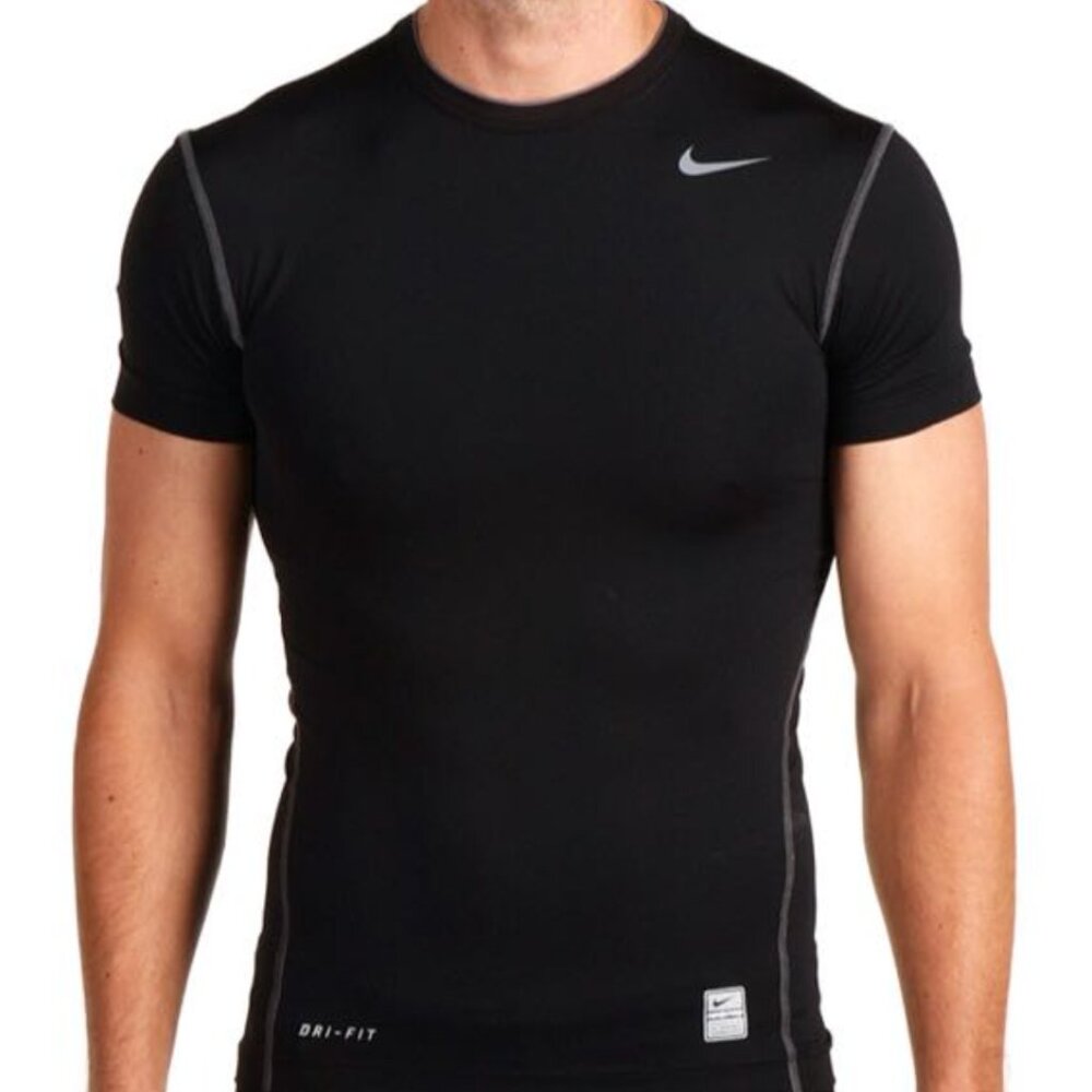 Nike PRO COMBAT Dri-FIT compression T shirt BLACK size XL NWOT